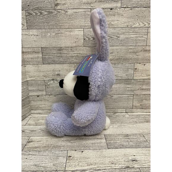 Hallmark Peanuts Easter Bunny Snoopy Plush Purple Stuffed Animal Dog w/ Tag - Picture 2 of 10